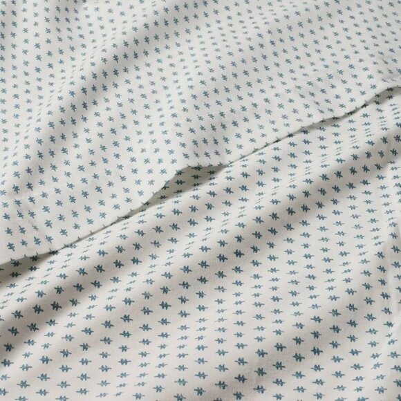 Opalhouse Twin / Twin XL Cotton Percale 3 Pc Teal Dash & White Holiday Sheet Set - Picture 3 of 8